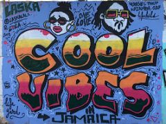 10 Cool Vibes by Laska Clement Laskawiec (France) Paint Jamaica street art in Kingston Jamaica